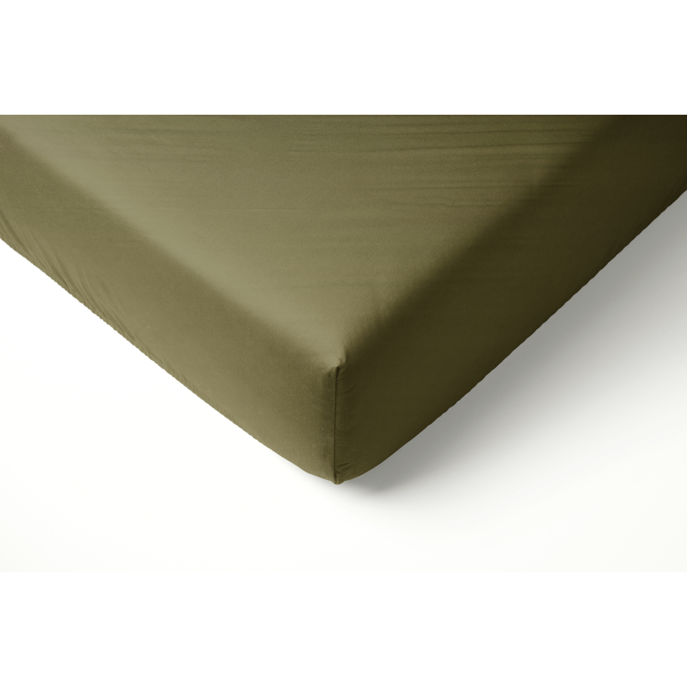 Satiini muotoonommeltu lakana „Moss green“. Muotoonommeltu lakana, 80x200 cm, 90x200 cm, 120x200 cm, 140x200 cm, 160x200 cm, 180x200 cm