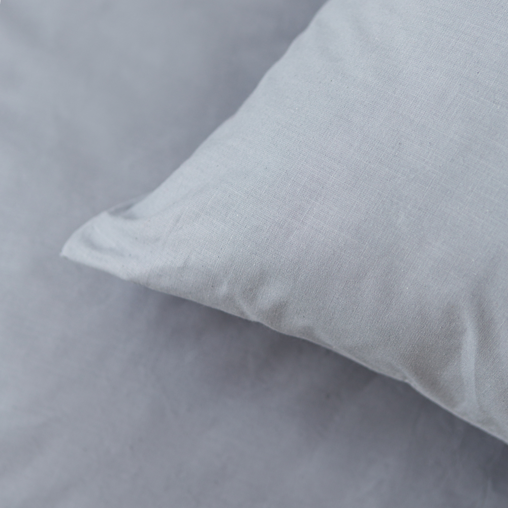 Percale pussilakanasetti „Shale grey“. Percale pussilakanasetti, 200x220 cm