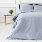 Percale pussilakanasetti „Shale grey“. Percale pussilakanasetti, 200x220 cm