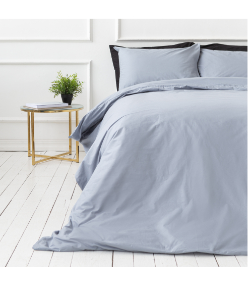 Percale pussilakanasetti „Shale grey“. Percale pussilakanasetti