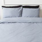 Percale pussilakanasetti „Shale grey“. Percale pussilakanasetti, 200x220 cm