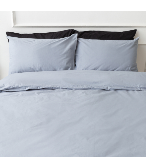 Percale pussilakanasetti „Shale grey“. Percale pussilakanasetti
