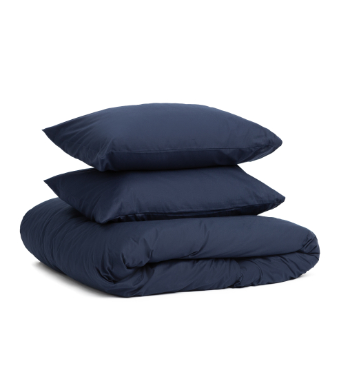 Percale pussilakanasetti „Deep sea“. Percale pussilakanasetti