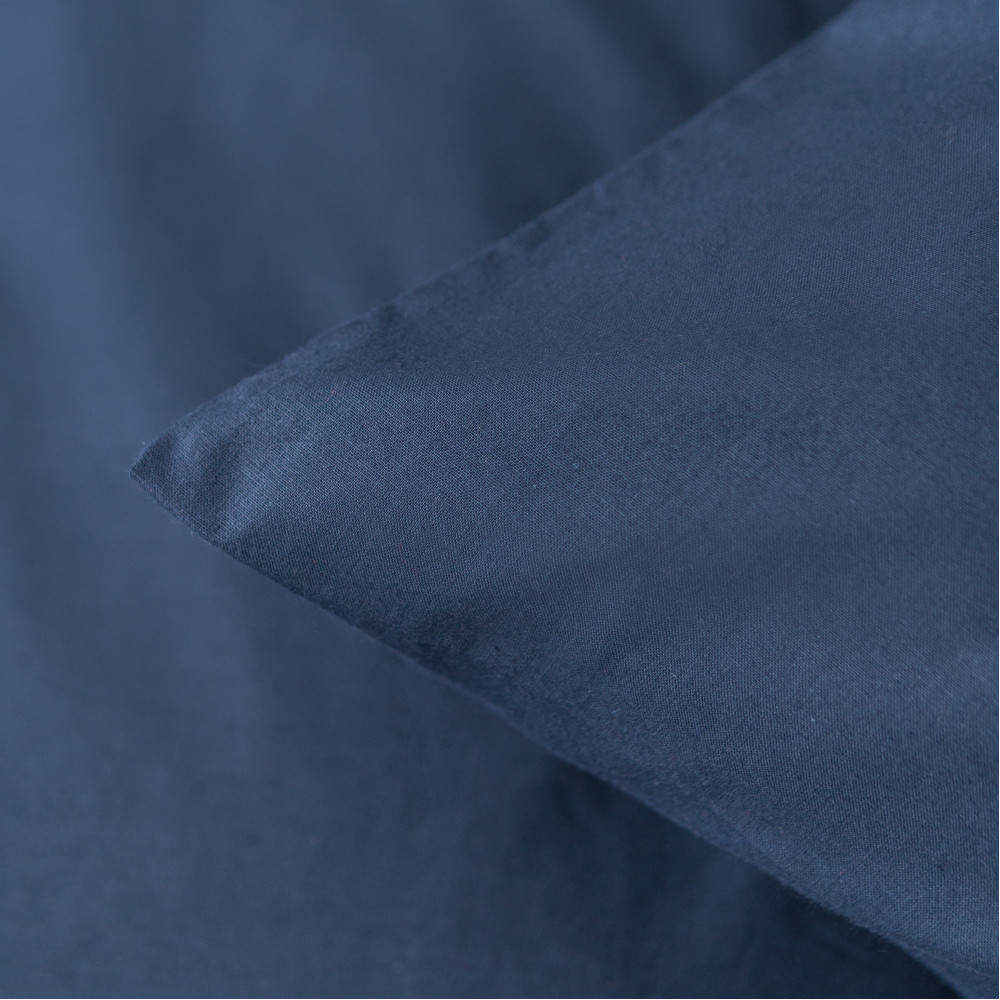 Percale pussilakanasetti „Deep sea“. Percale pussilakanasetti, 140x200 cm, 200x200 cm, 200x220 cm