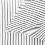 Pussilakanasetti „Grey stripe“. Puuvilla pussilakanasetti, 140x200 cm