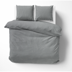 Premium satiinipussilakanasetti „Grey stripe 3 mm“. Satiinipussilakanasetti, 200x220 cm
