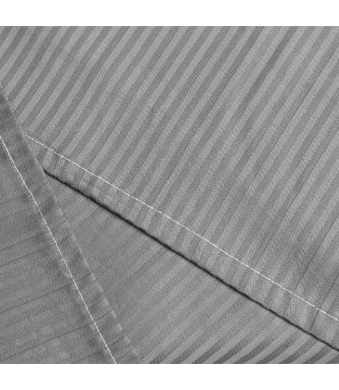 Premium satiinipussilakanasetti „Grey stripe 3 mm“. Satiinipussilakanasetti
