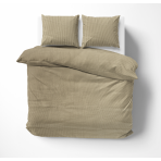 Premium satiinipussilakanasetti „Brown stripe 3 mm“. Satiinipussilakanasetti, 160x200 cm, 200x220 cm