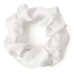 Silkki scrunchie „Snow“. Hiuslenkit