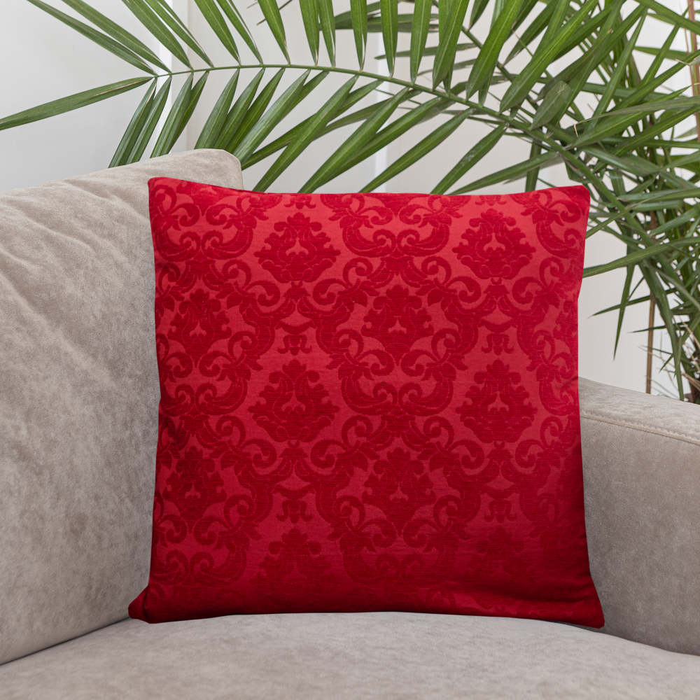 Tyynynpäällinen „Red baroque“ . Dekoratiiviset tyynyliinat