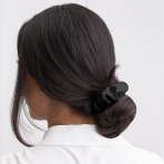 Silkki scrunchie „Onyx“. Hiuslenkit