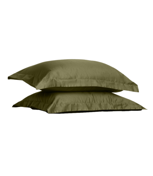 Premium satino pagalvių užvalkalai „Moss green“. Pagalvių užvalkalai 50x70