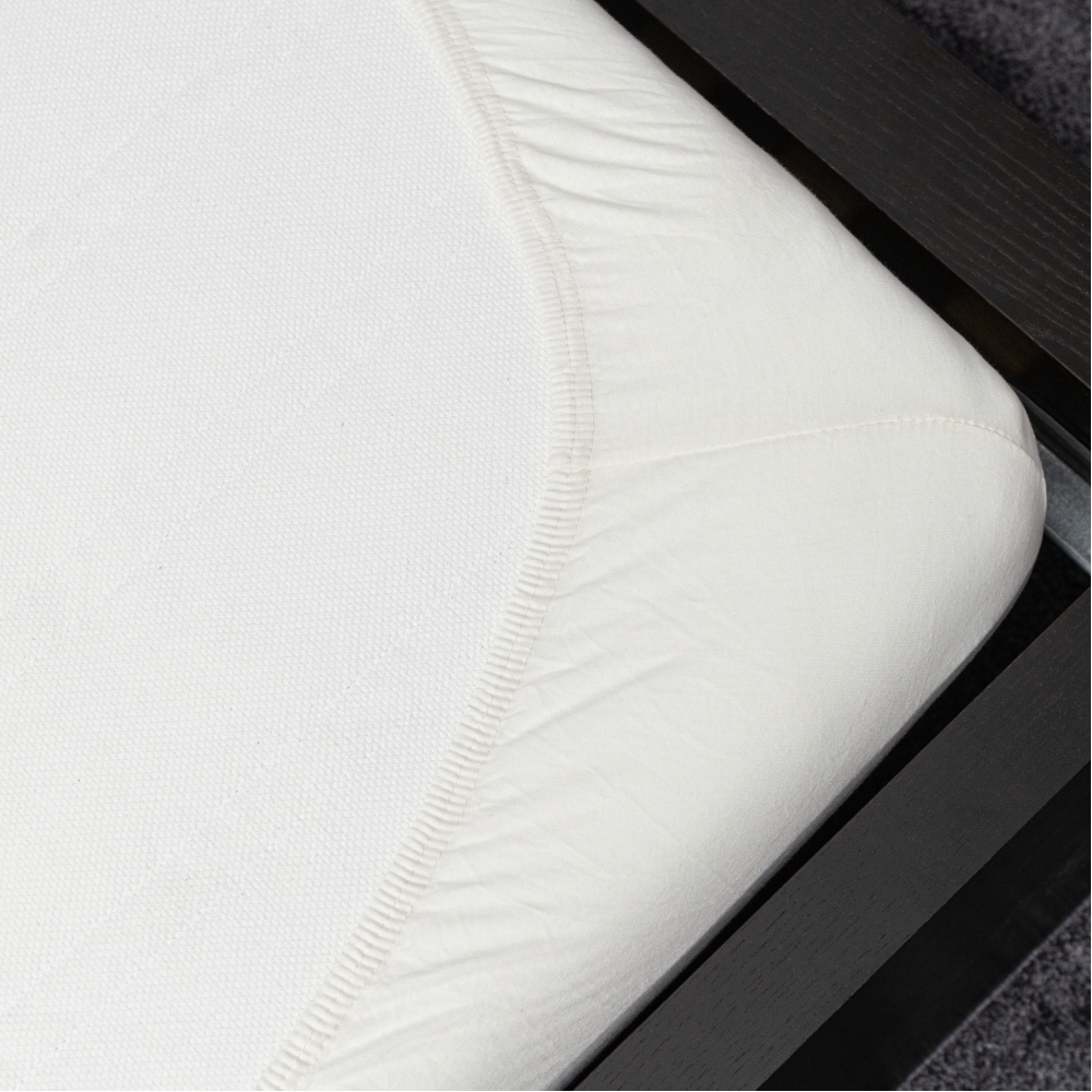 Neperšlampama trikotažinė paklodė su guma „White Waterproof microfiber“. Muotoonommeltu lakana, 80x200 cm, 90x200 cm, 140x200 cm, 160x200 cm