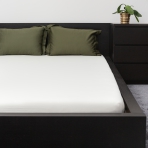 Neperšlampama trikotažinė paklodė su guma „White Waterproof microfiber“. Muotoonommeltu lakana, 80x200 cm, 90x200 cm, 140x200 cm, 160x200 cm