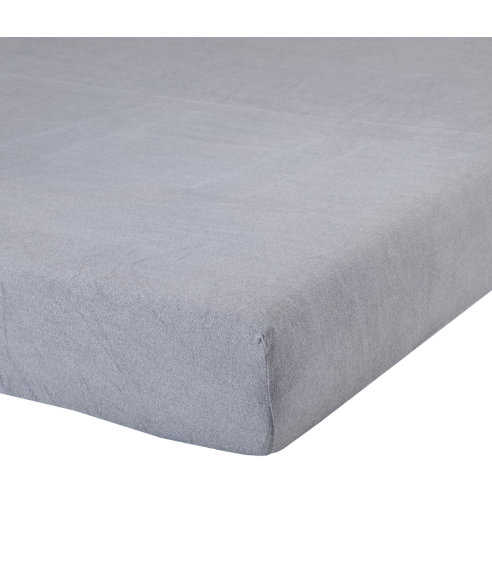 Muotoonommeltu froteelakana „Grey“. Muotoonommeltu lakana 90x200