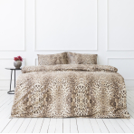Pussilakanasetti „Leopard“. Puuvilla pussilakanasetti, 140x200 cm, 160x200 cm, 200x200 cm, 200x220 cm