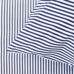 Pussilakanasetti „Blue stripes“. Puuvilla pussilakanasetti, 140x200 cm