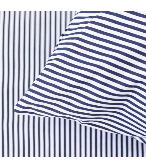 Pussilakanasetti „Blue stripes“. Puuvilla pussilakanasetti