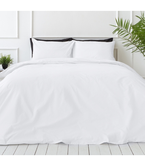 Premium satiinipussilakanasetti „White“. Satiinipussilakanasetti
