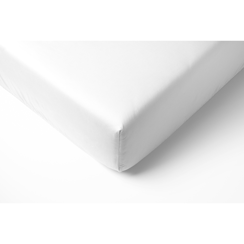 Satiini muotoonommeltu lakana „Classic White“. Muotoonommeltu lakana, 90x200 cm, 140x200 cm, 160x200 cm, 180x200 cm