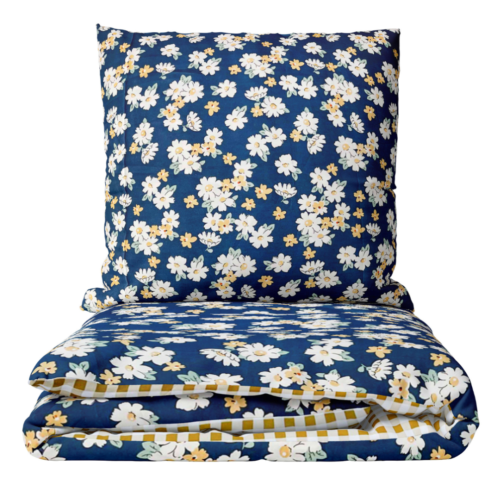 Pussilakanasetti „Chamomile“, 140x200 cm, 150x200 cm, 160x200 cm, 180x200 cm, 200x200 cm, 200x220 cm