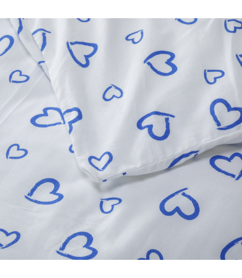 Lasten pussilakanasetti „Blue love“. Lasten pussilakanasetti