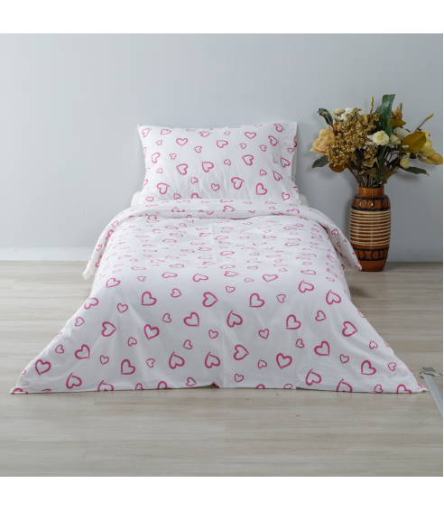 Vauvan pussilakanasetti „Pink love“. Vauvan pussilakanasetti