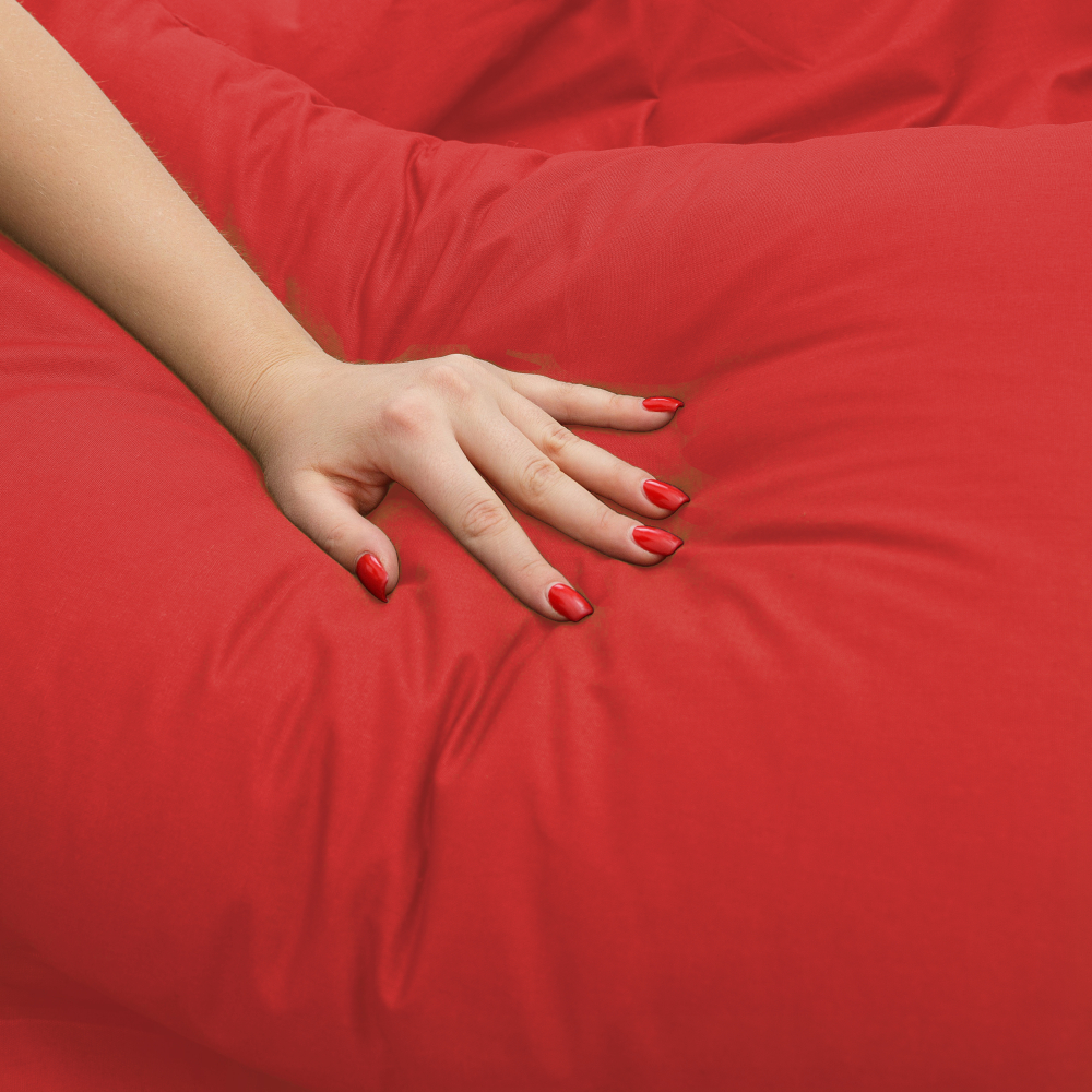 Pussilakanasetti „Classic raspberry“. Puuvilla pussilakanasetti, 200x220 cm