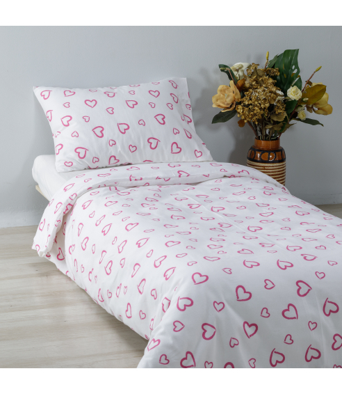 Vauvan pussilakanasetti „Pink love“. Vauvan pussilakanasetti
