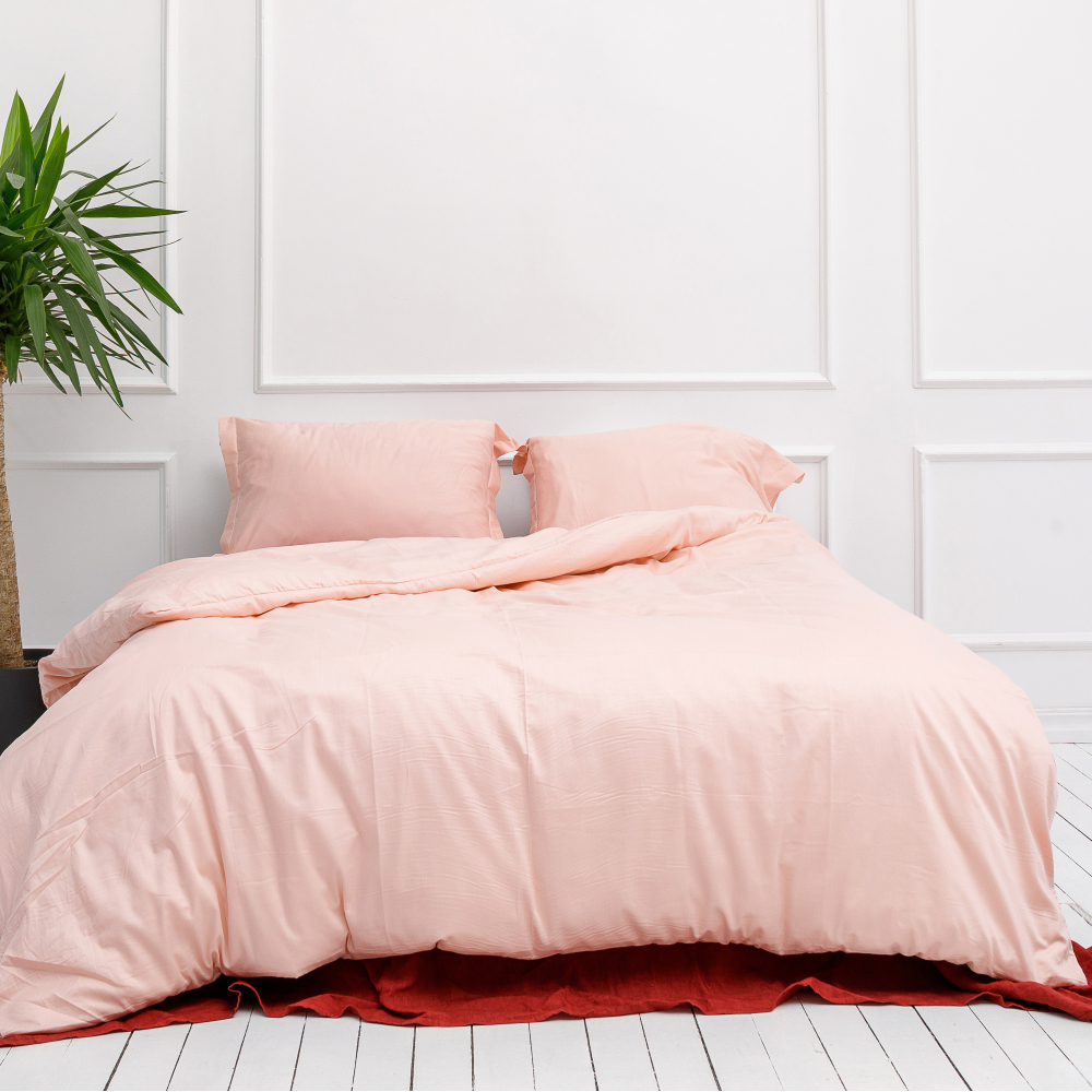 Premium satiinipussilakanasetti „Classic pink“. Satiinipussilakanasetti, 160x200 cm