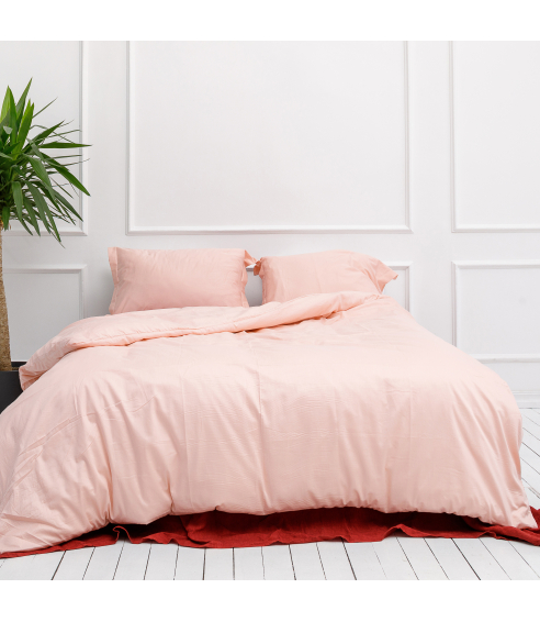 Premium satiinipussilakanasetti „Classic pink“. Satiinipussilakanasetti