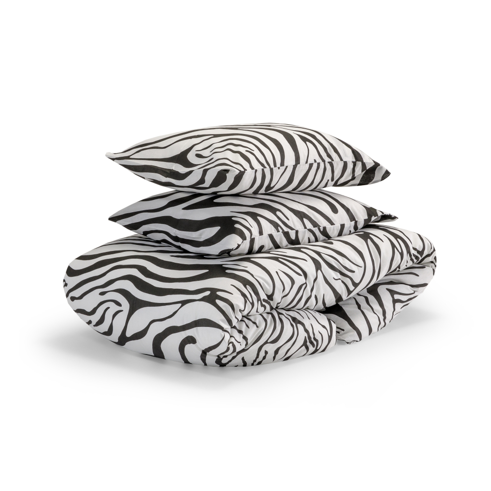 Pussilakanasetti „Zebra“. Puuvilla pussilakanasetti, 140x200 cm, 200x220 cm