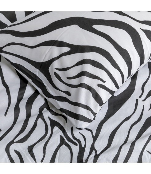 Pussilakanasetti „Zebra“. Puuvilla pussilakanasetti
