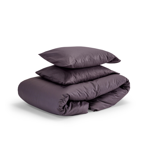 Pussilakanasetti „Classic dark purple“. Puuvilla pussilakanasetti