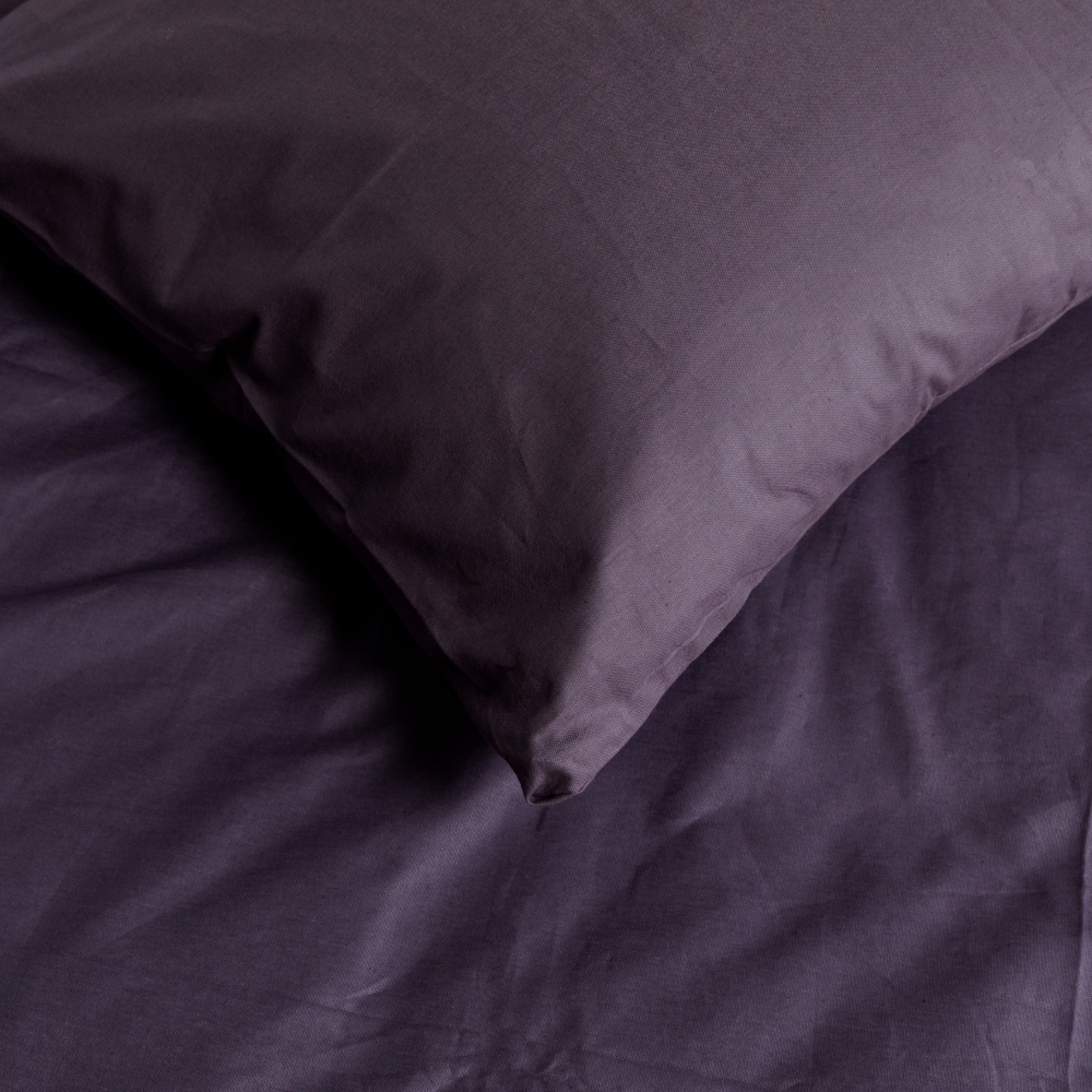 Pussilakanasetti „Classic dark purple“. Puuvilla pussilakanasetti, 160x200 cm