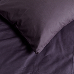 Pussilakanasetti „Classic dark purple“. Puuvilla pussilakanasetti, 160x200 cm