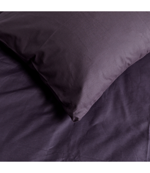 Pussilakanasetti „Classic dark purple“. Puuvilla pussilakanasetti