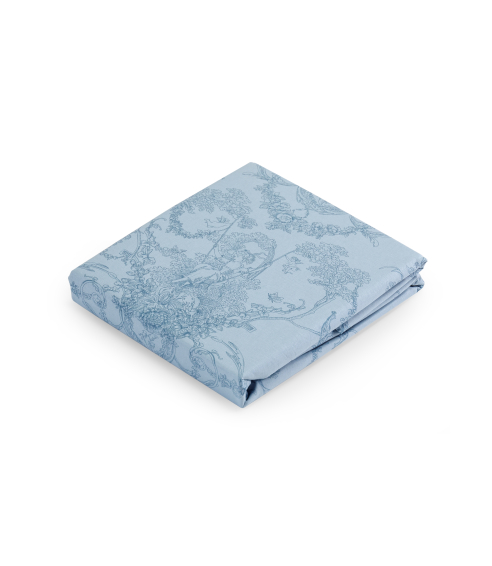 Pussilakanasetti „Toile de Jouy blue“. Puuvilla pussilakanasetti