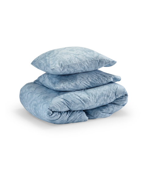Pussilakanasetti „Toile de Jouy blue“. Puuvilla pussilakanasetti