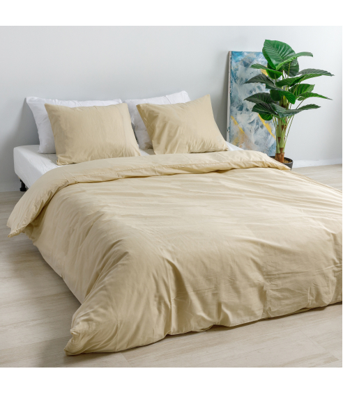 Pussilakanasetti „Classic ivory“. Puuvilla pussilakanasetti