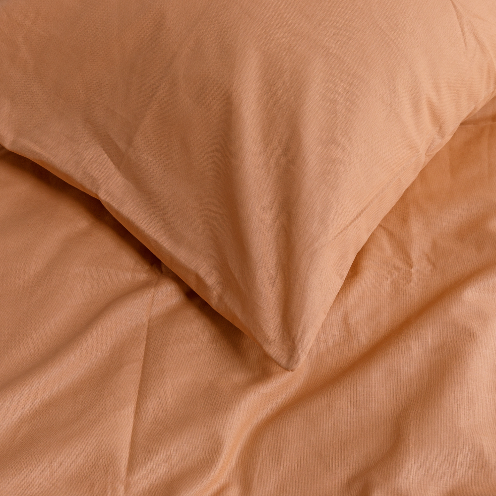 Pussilakanasetti „Classic orange“. Puuvilla pussilakanasetti, 140x200 cm