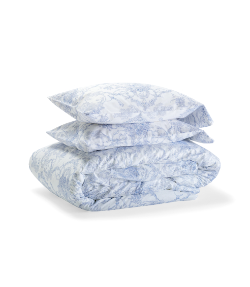 Pussilakanasetti „Toile de Jouy“. Puuvilla pussilakanasetti