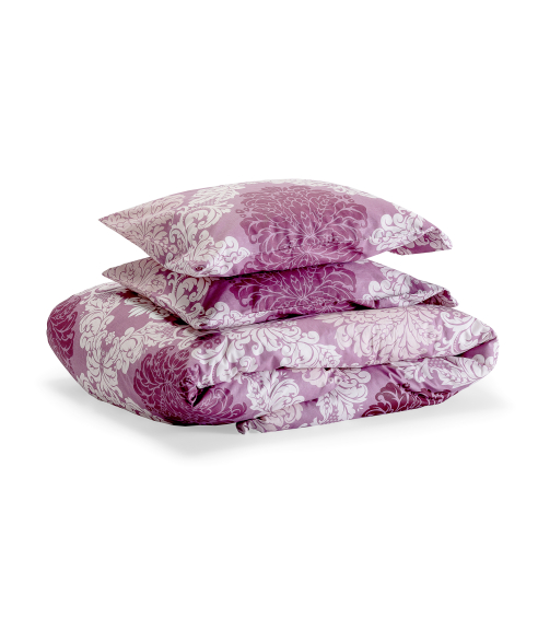 Pussilakanasetti „Mona purple“. Puuvilla pussilakanasetti