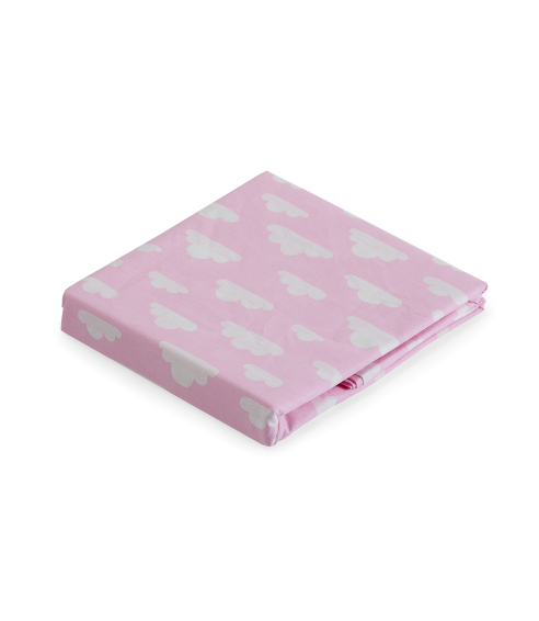 Lasten pussilakanasetti „Pink clouds”. Puuvilla pussilakanasetti