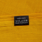 Pöytäliina „Linen yellow“. Pellavapöytäliinat, 140x140 cm, 140x300 cm