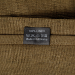 Pöytäliina „Linen brown“. Pellavapöytäliinat, 140x140 cm, 140x300 cm