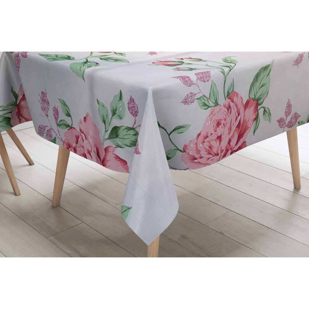 Pöytäliina „Roses“. Puuvillapöytäliinat, 140x180 cm, 140x240 cm, 140x300 cm