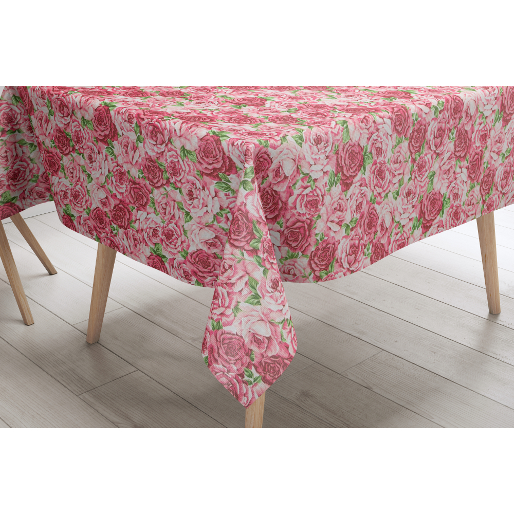 Pöytäliina „Flowers“. Puuvillapöytäliinat, 140x180 cm, 140x240 cm, 140x300 cm