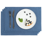 Stalo padėkliukai „Linen royal blue“ 4vnt.. Pellavaliinat, 30x45 cm