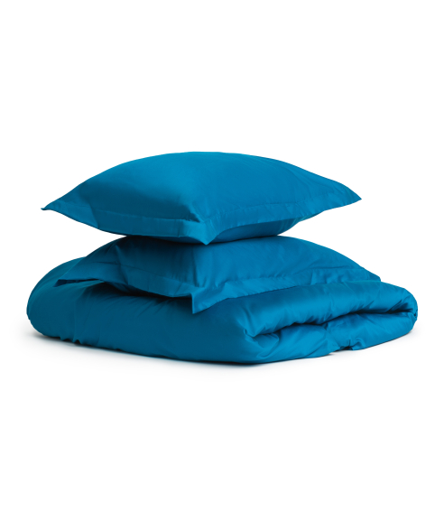 Premium satiinipussilakanasetti „Turquoise“. Satiinipussilakanasetti
